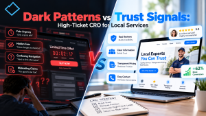 Dark Patterns vs Trust Signals: High-Ticket CRO for Local Services