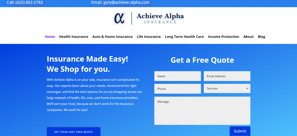 Achieve-Alpha Website & SEO -An Ascend Marketing Client